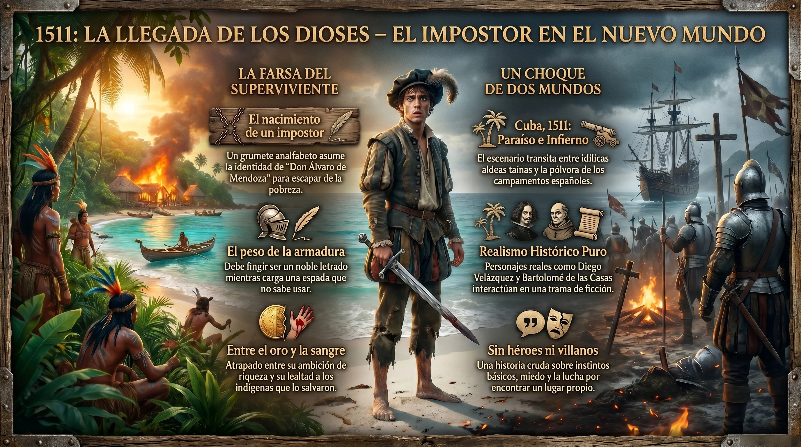 Infografía de 1511 La llegada de los dioses