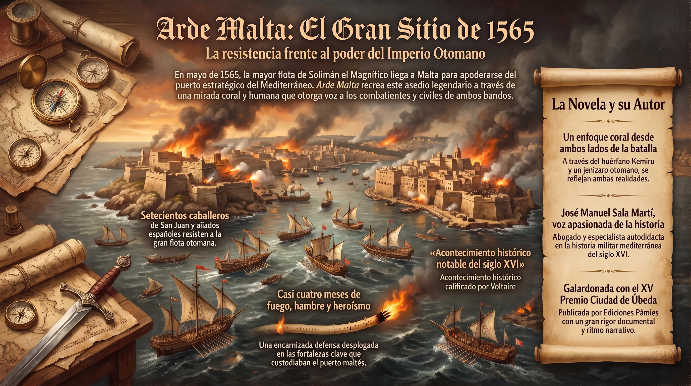 Infografía de Arde Malta