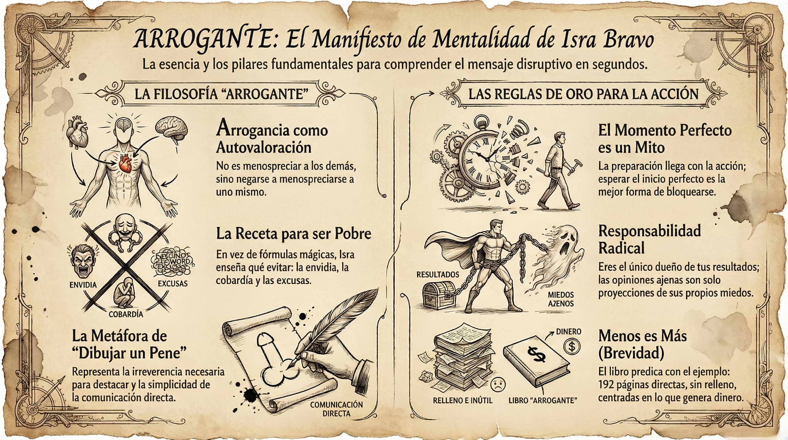 Infografía de Arrogante