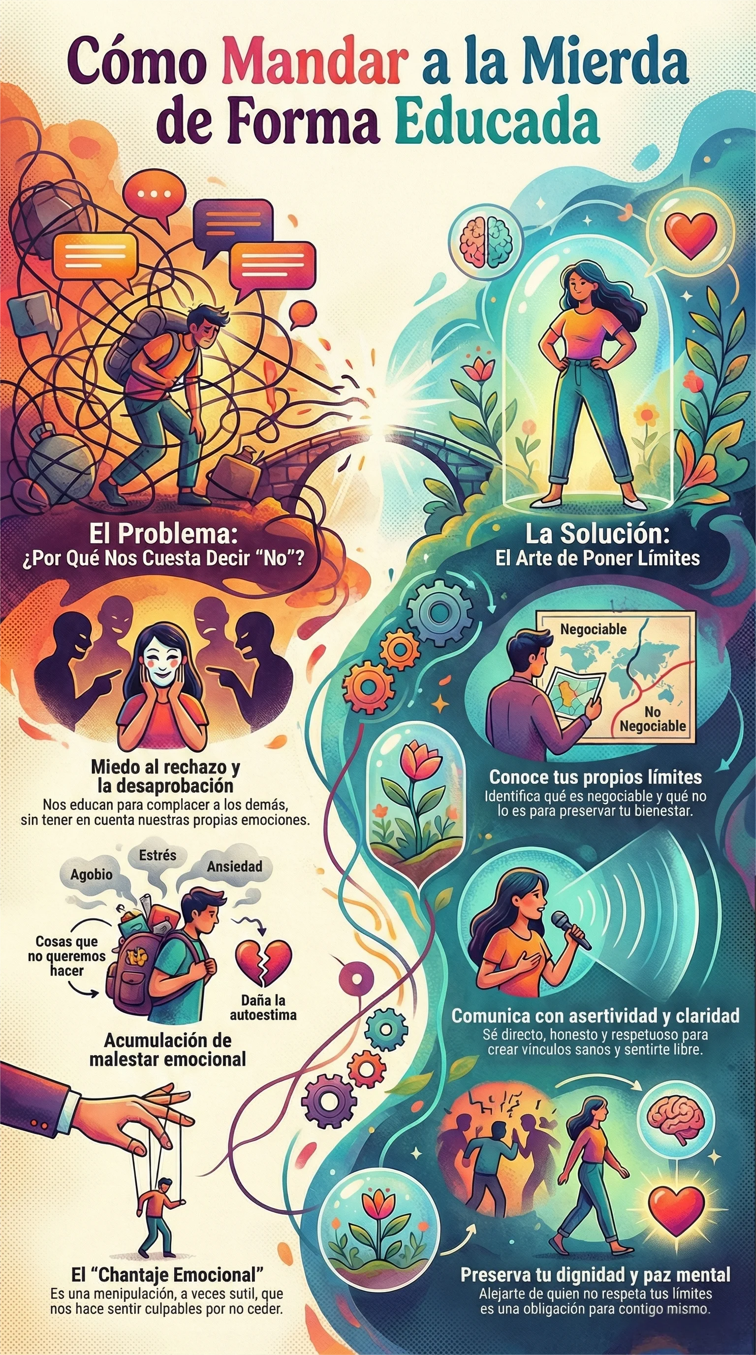 Infografía Cómo Mandar a la Mierda de Forma Educada