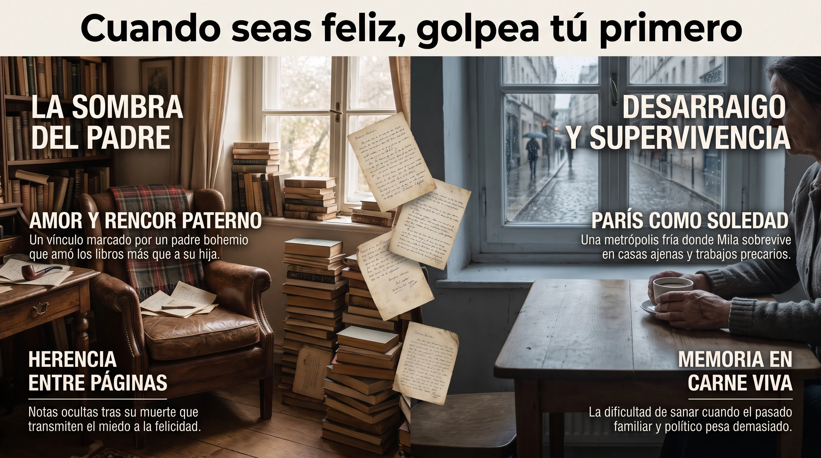 Infografía de Cuando seas feliz, golpea tú primero