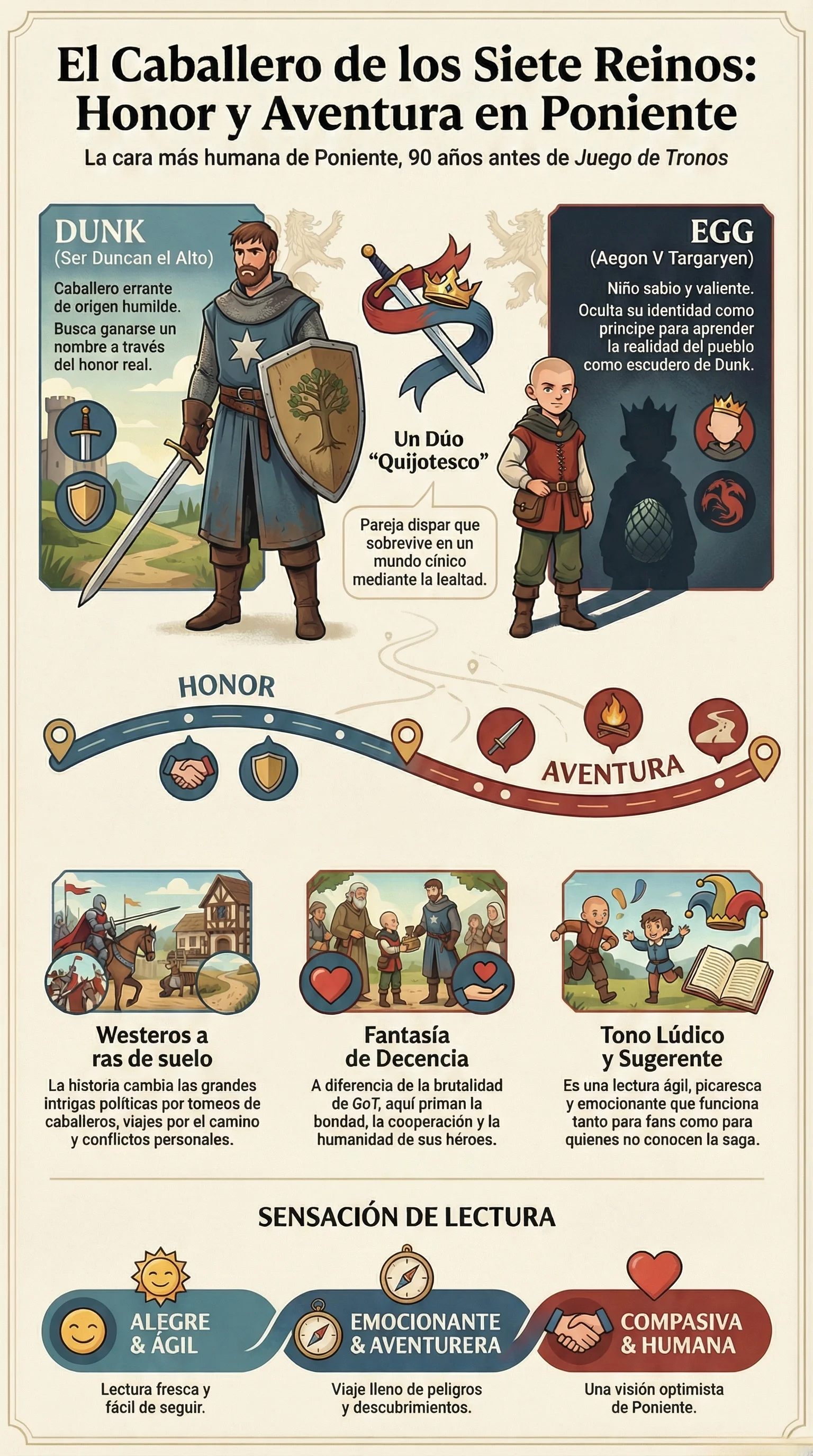 Infografía El Caballero de los Siete Reinos