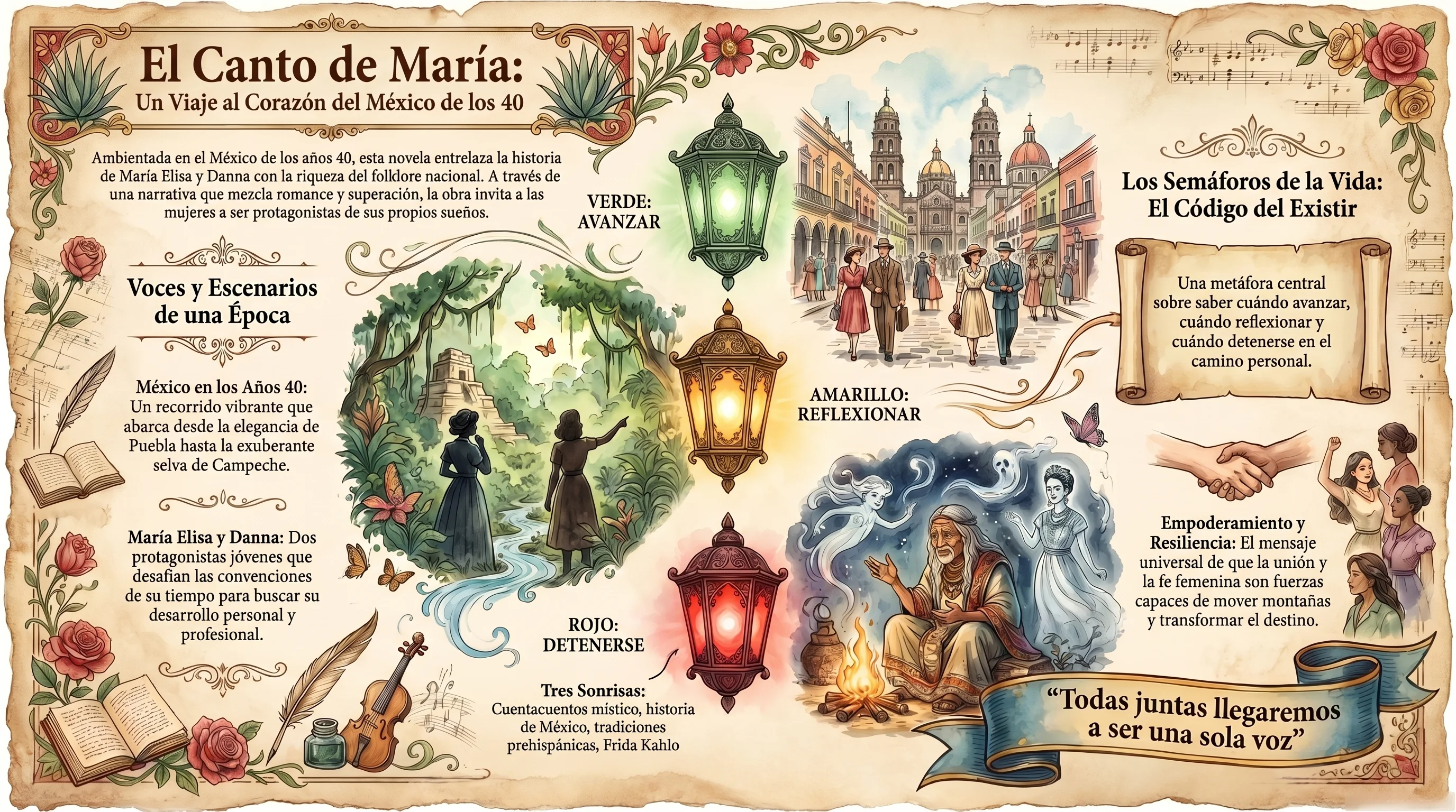 Infografía de El Canto de María