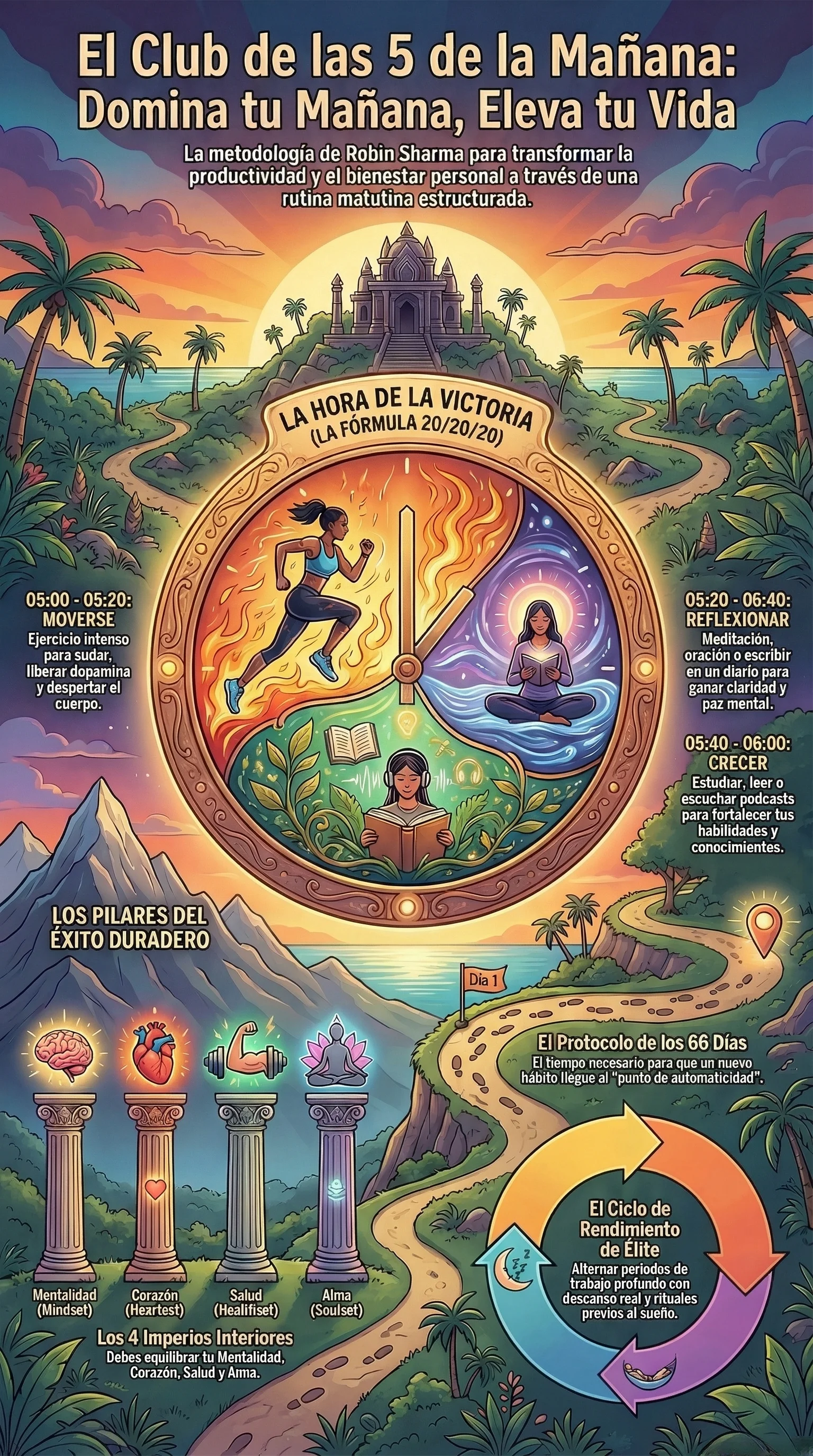 Infografía El Club de las 5 de la Mañana