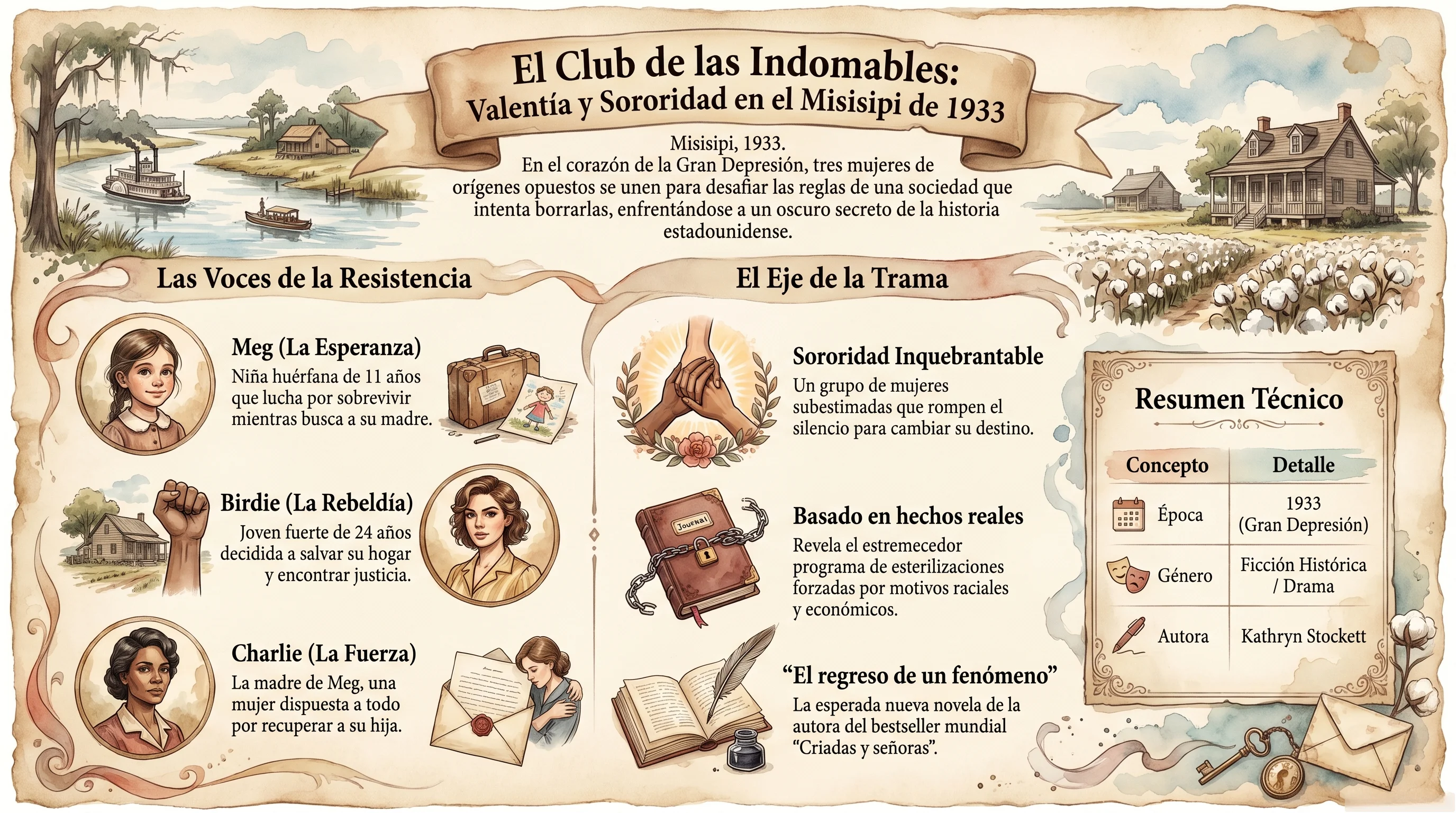 Infografía de El Club de las Indomables