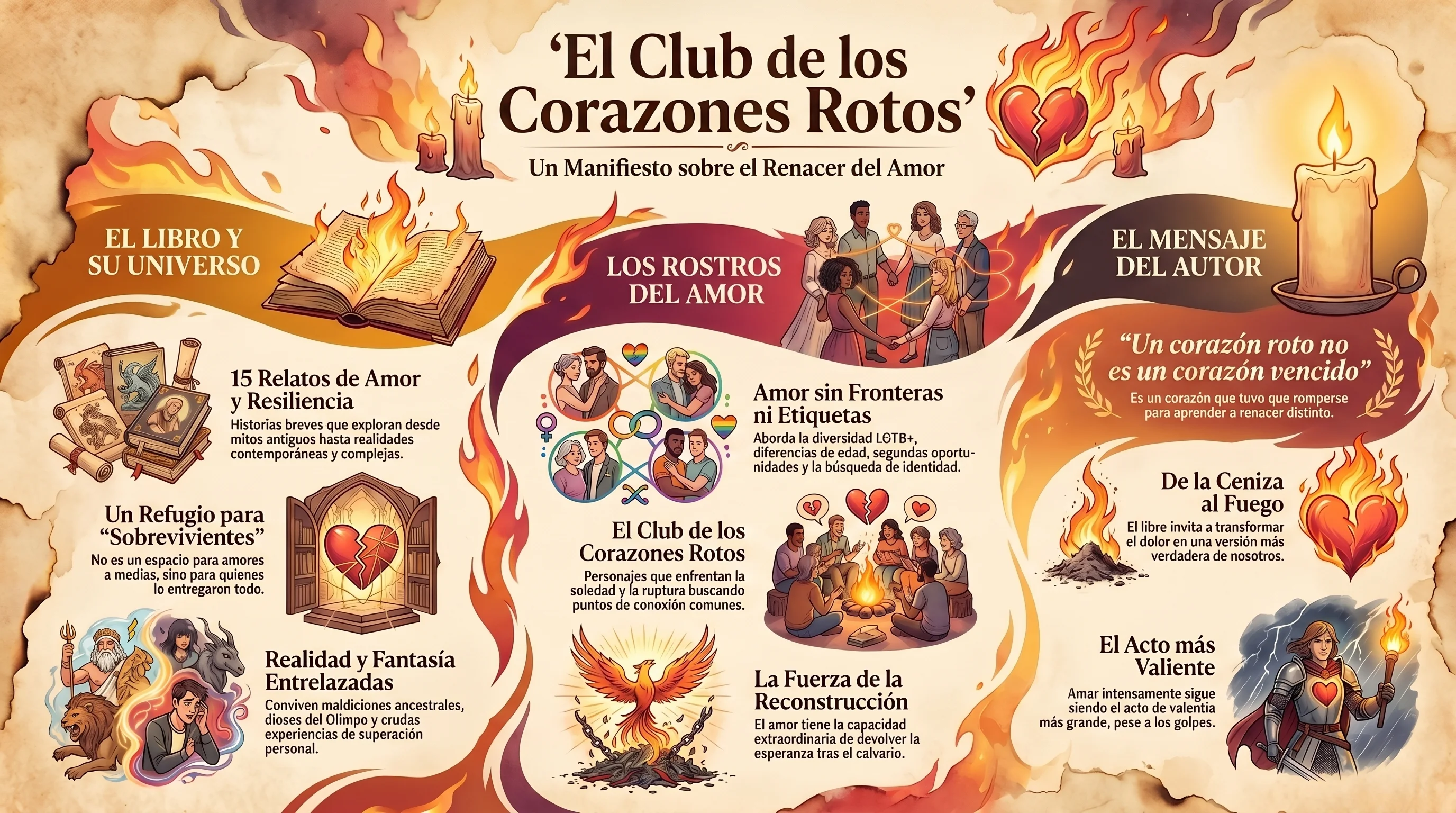 Infografía de El Club de los Corazones Rotos