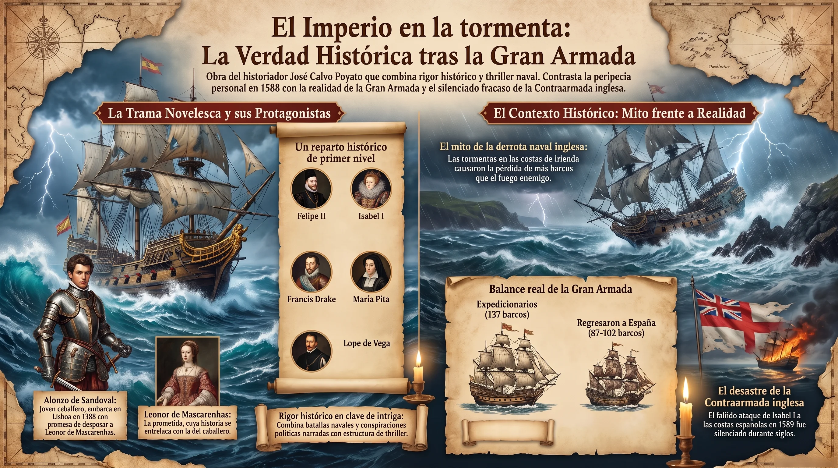 Infografía de El Imperio en la tormenta