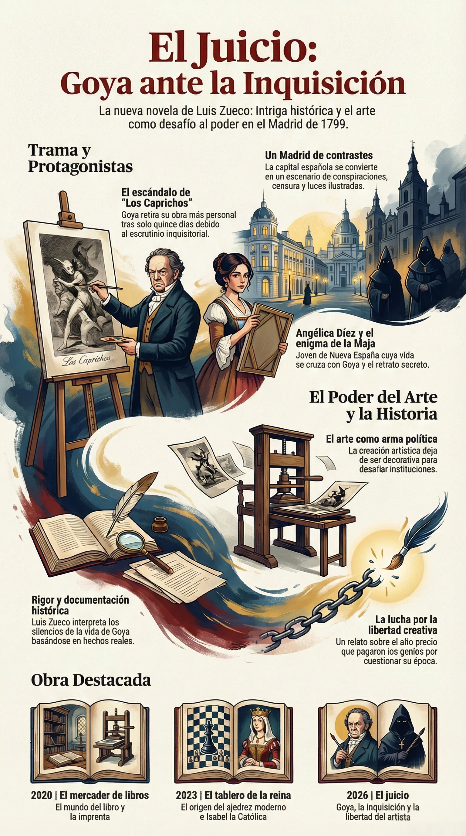 Infografía El Juicio - La Inquisición Contra Goya