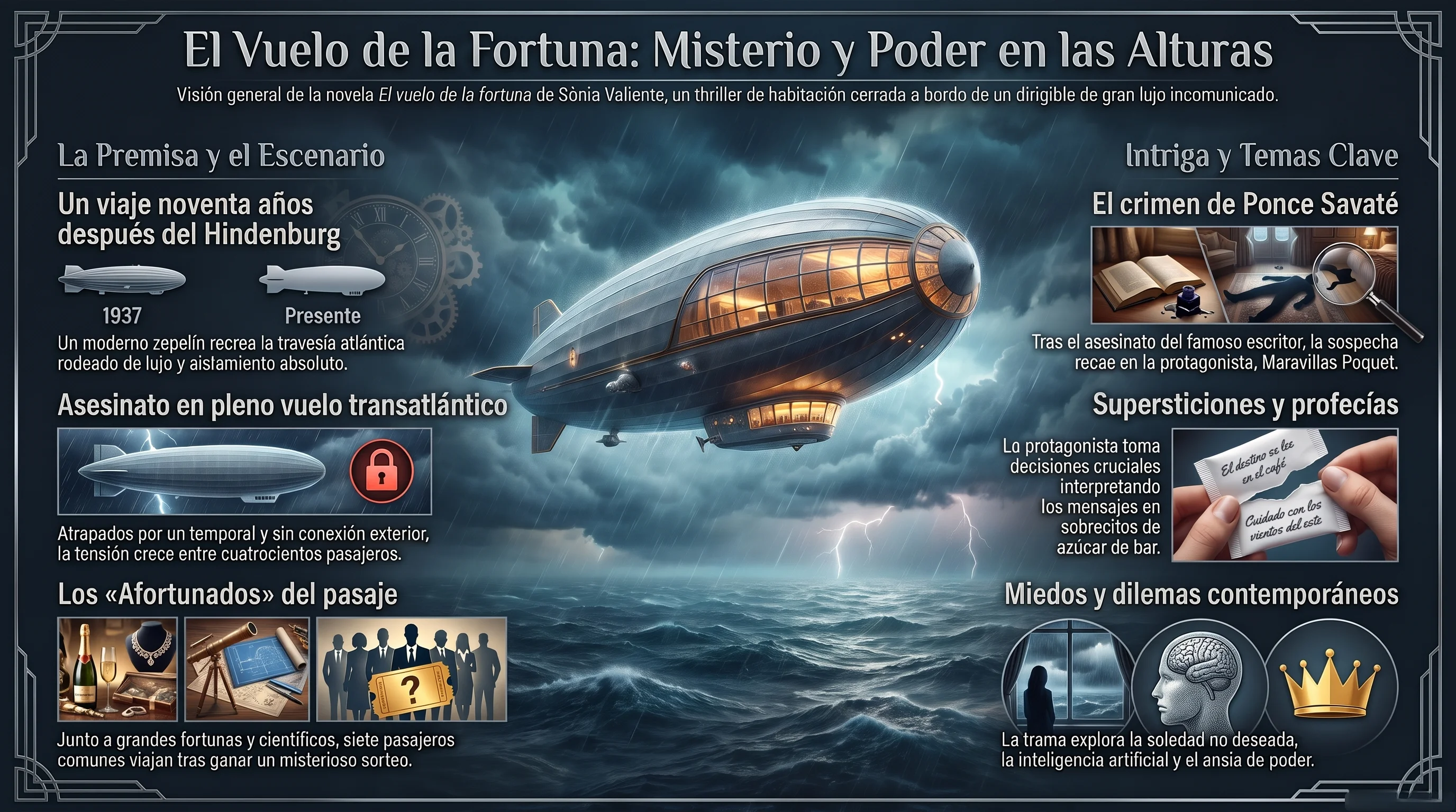 Infografía de El vuelo de la fortuna