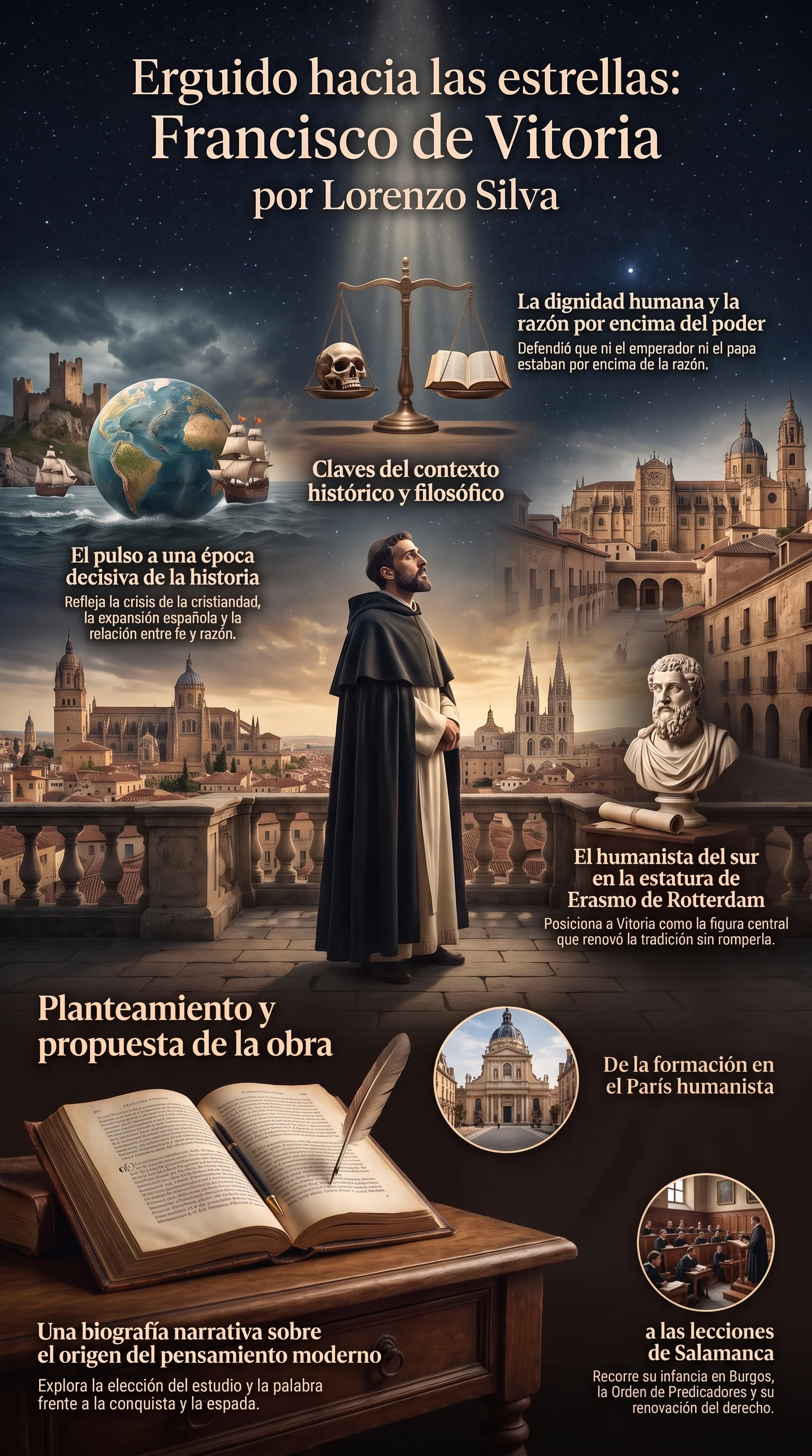 Infografía Erguido hacia las estrellas