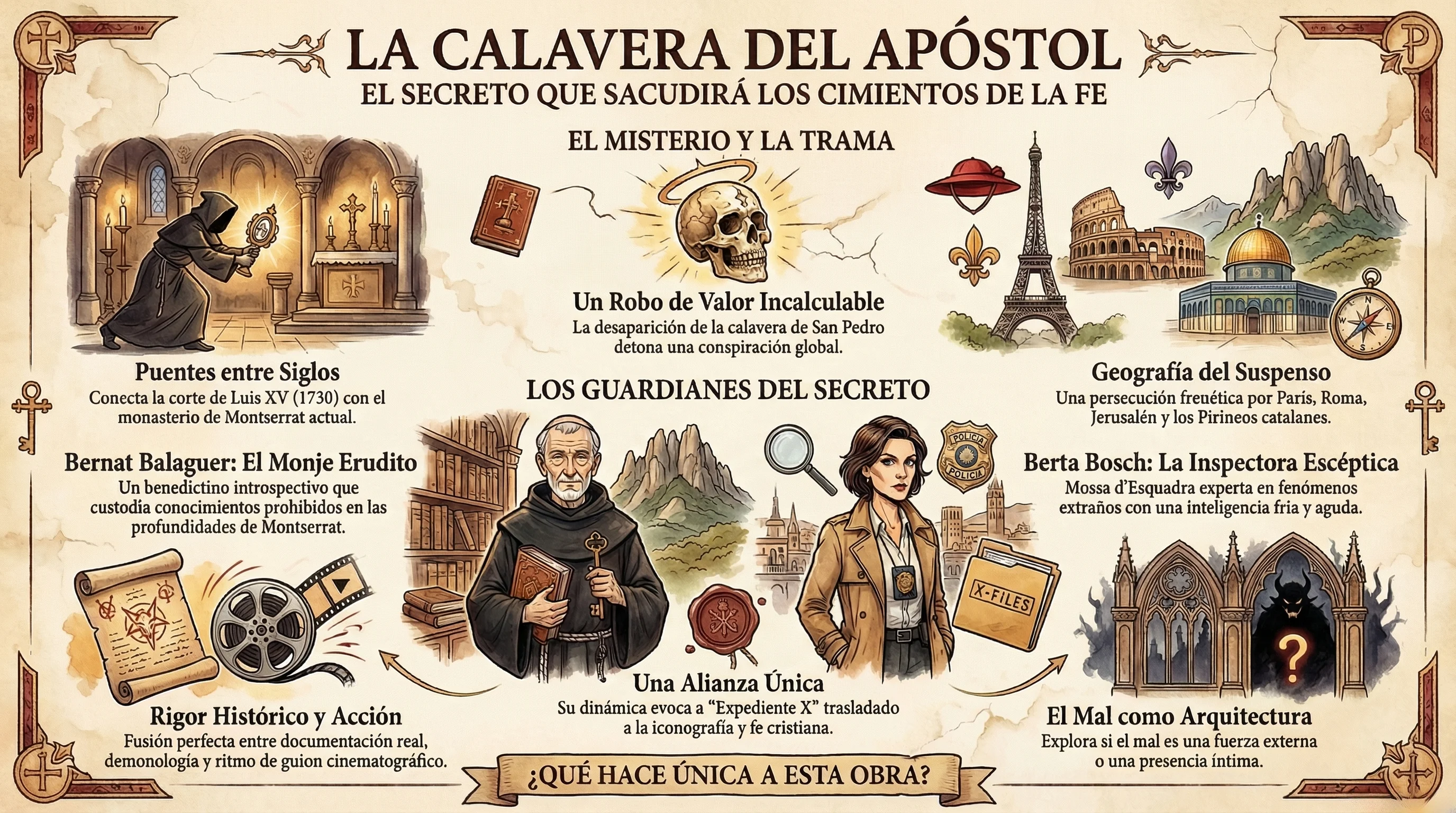 Infografía de La Calavera del Apóstol