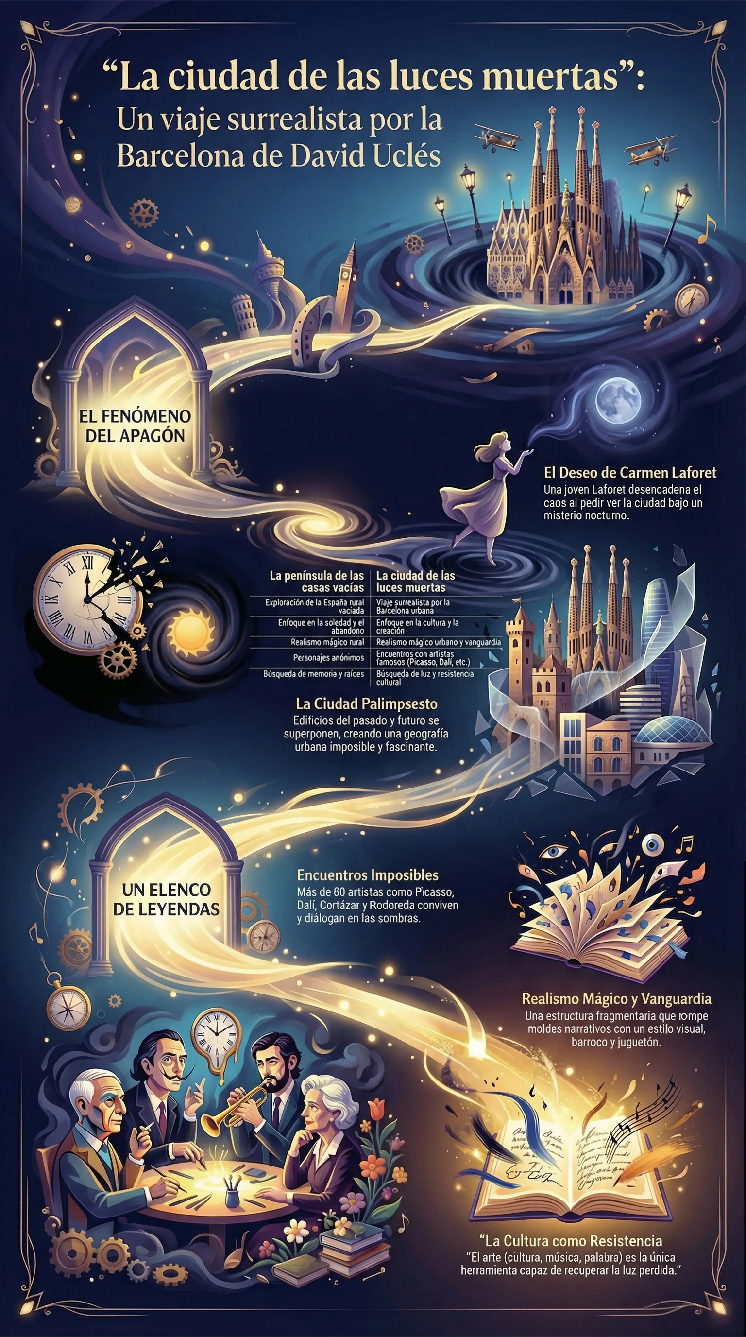 Infografía La Ciudad de las Luces Muertas