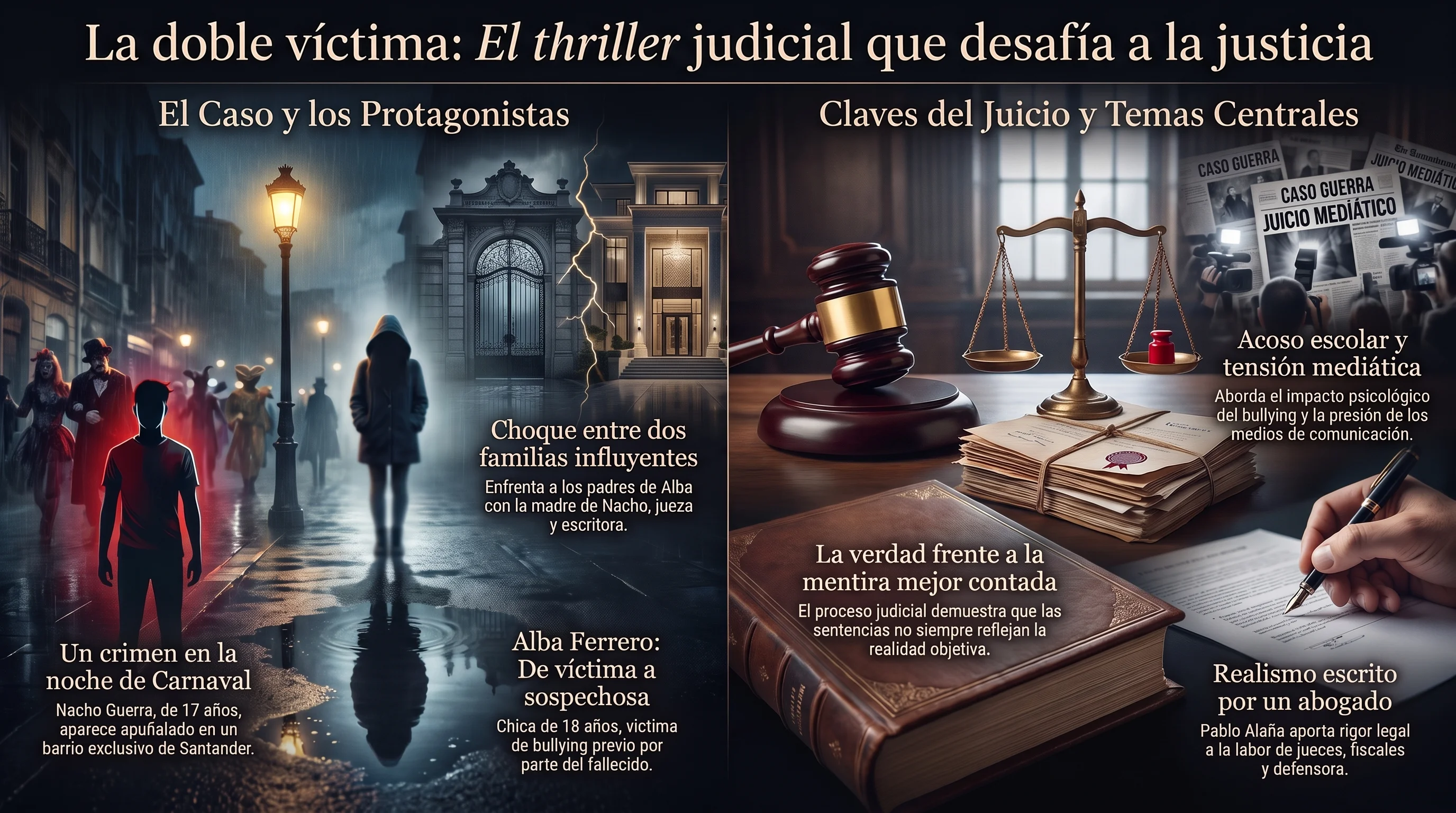 Infografía de La doble víctima