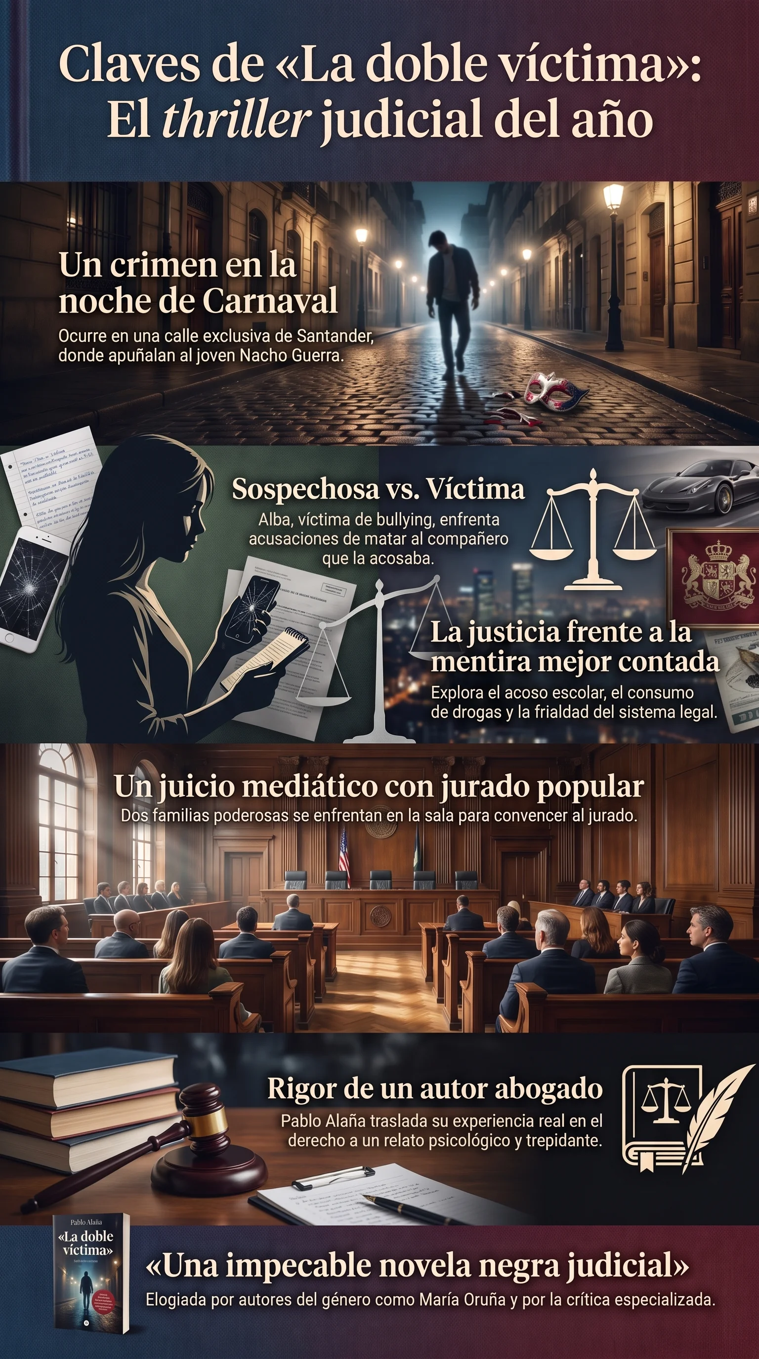 Infografía de La doble víctima