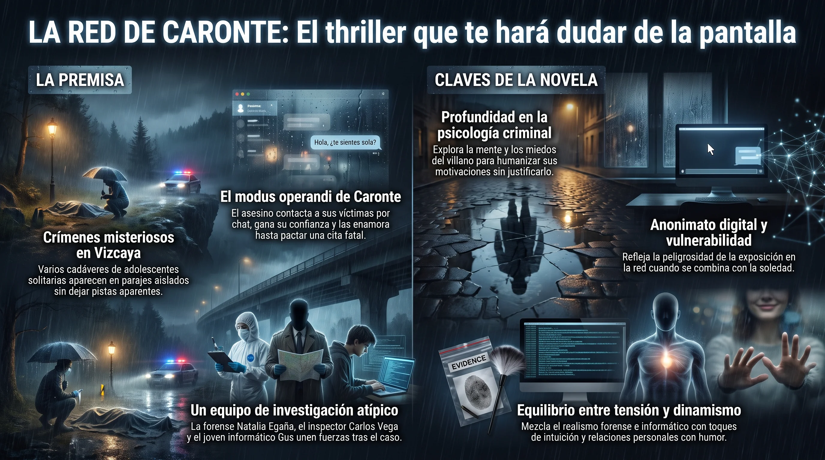 Infografía de La red de Caronte