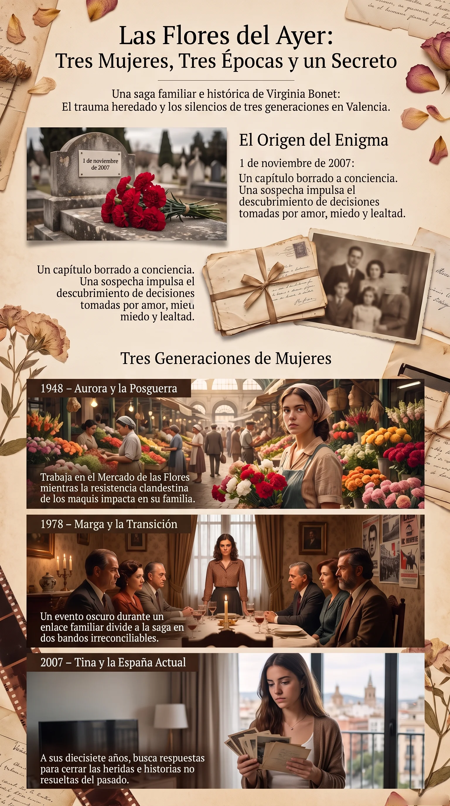 Infografía Las flores del ayer