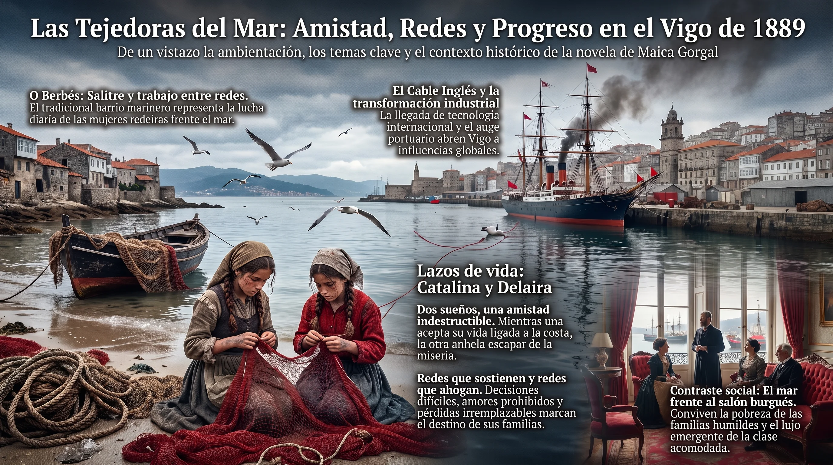 Infografía de Las tejedoras del mar
