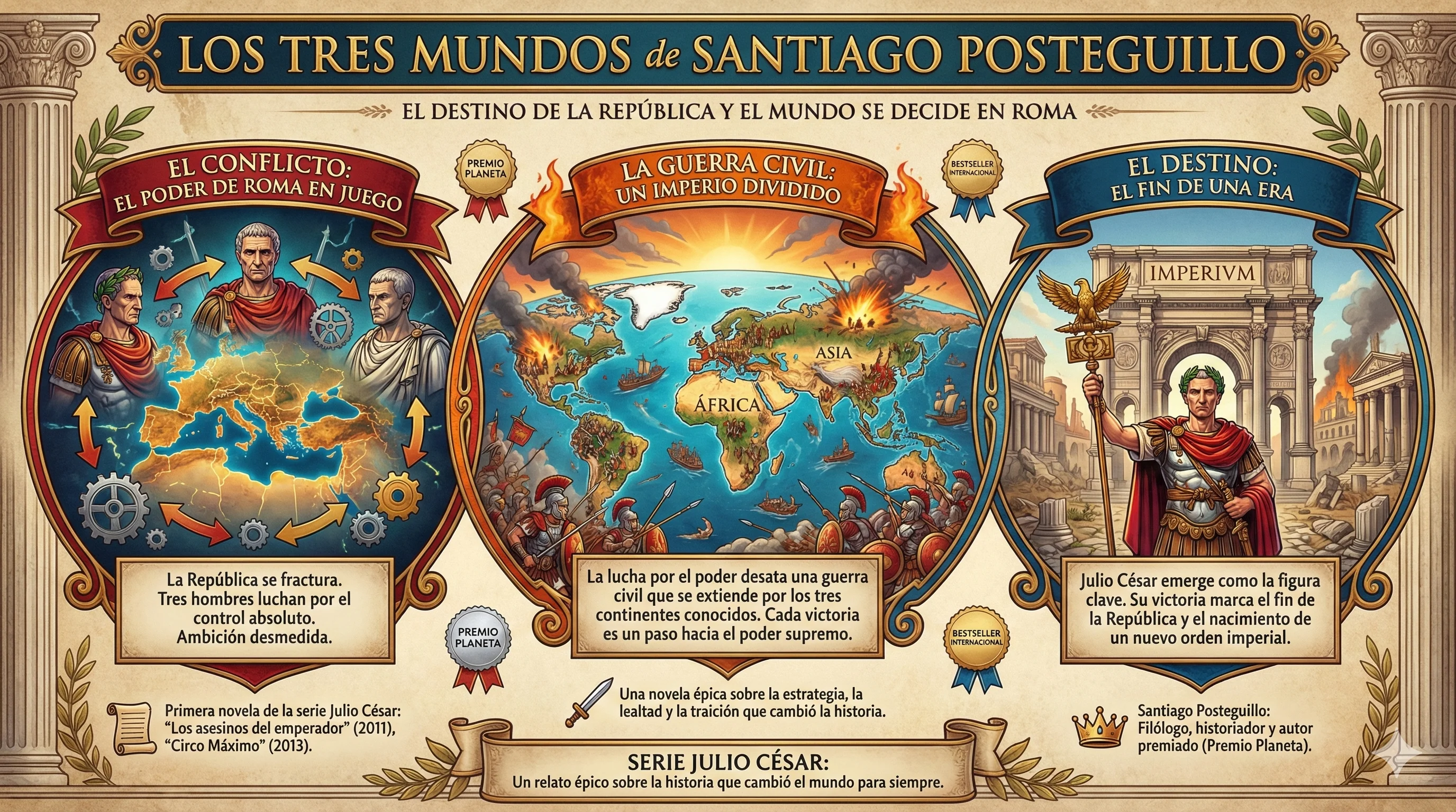 Infografía de Los Tres Mundos