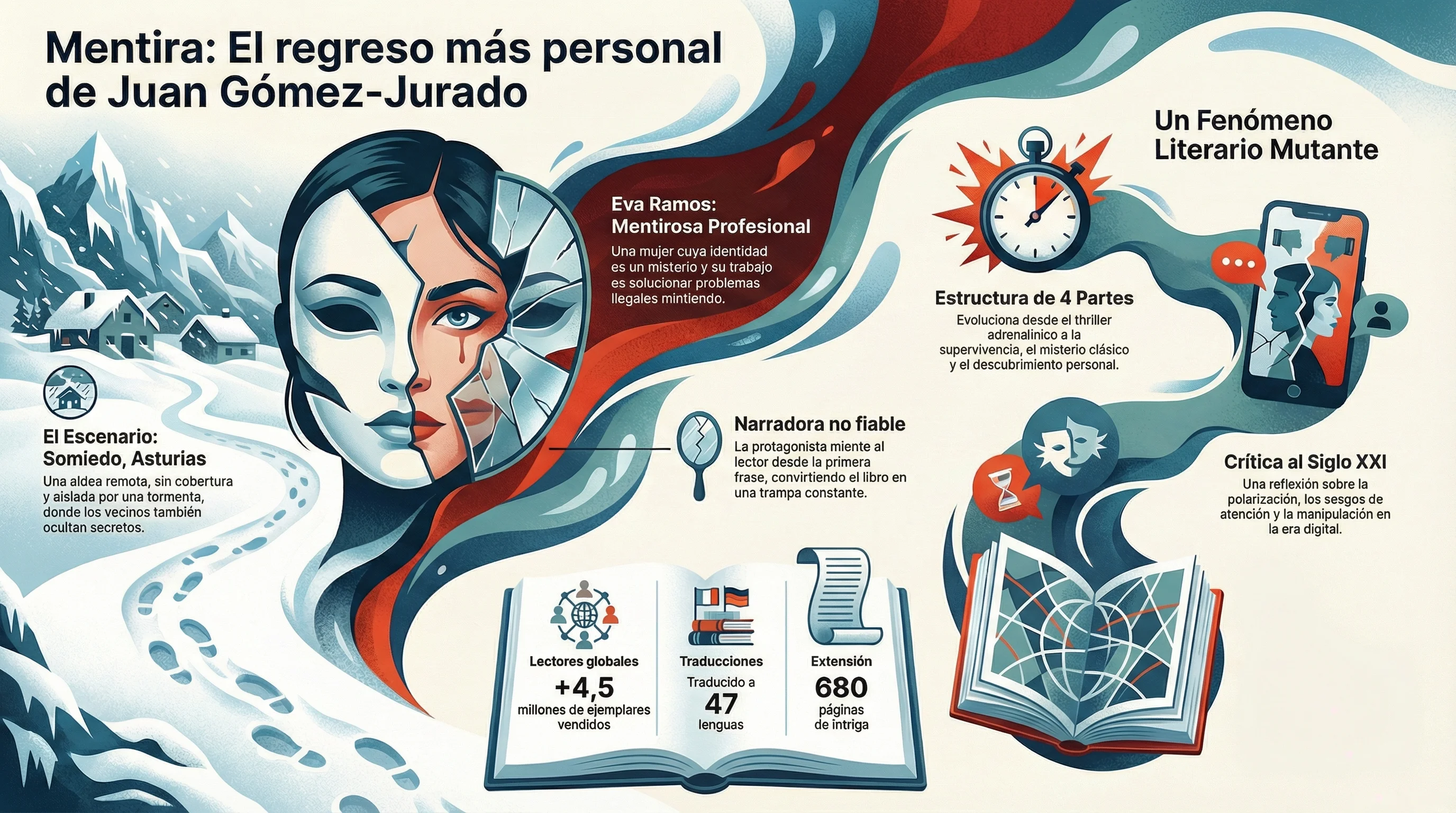 Infografía de MENTIRA