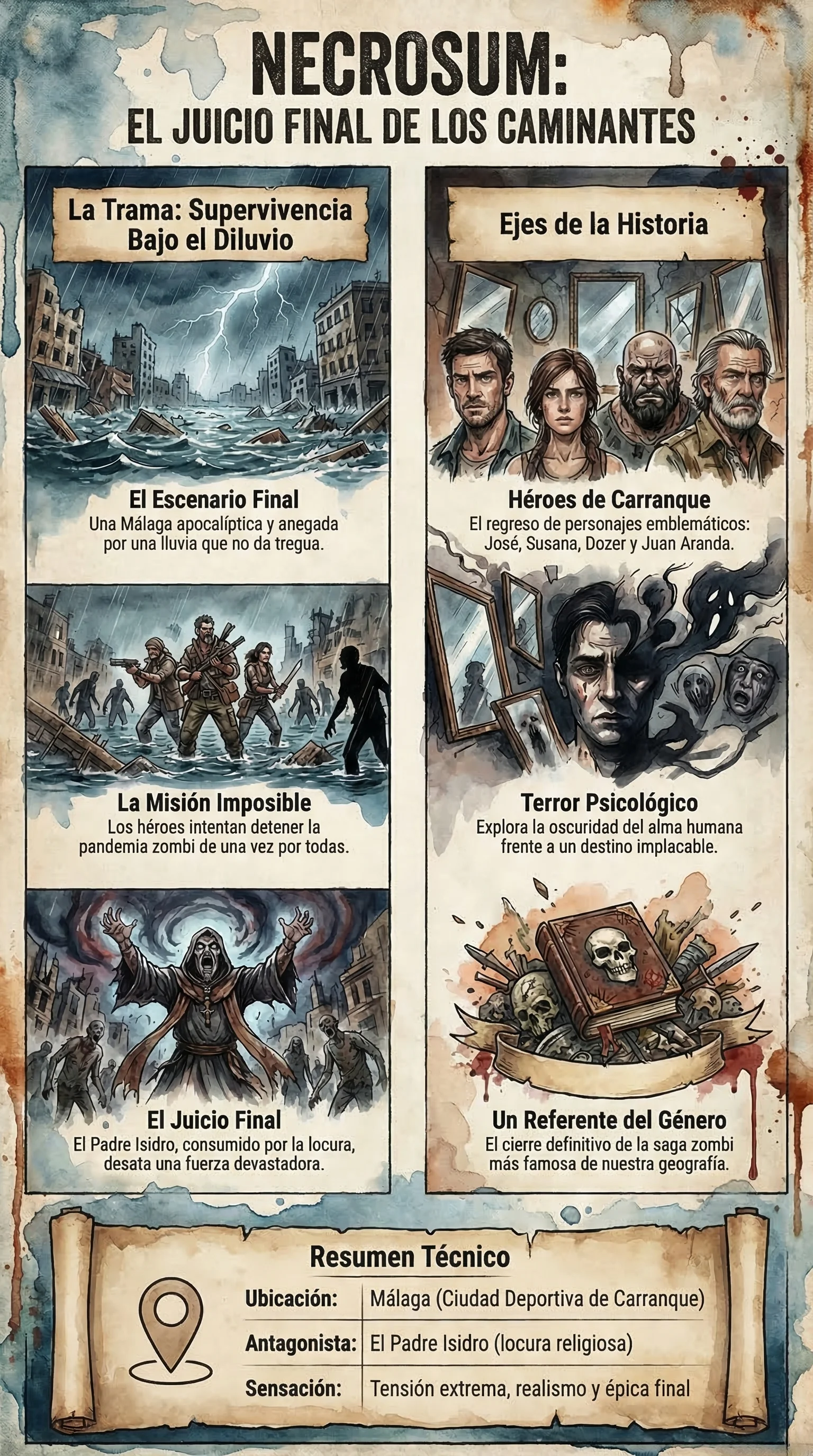 Infografía Necrosum - Los Caminantes