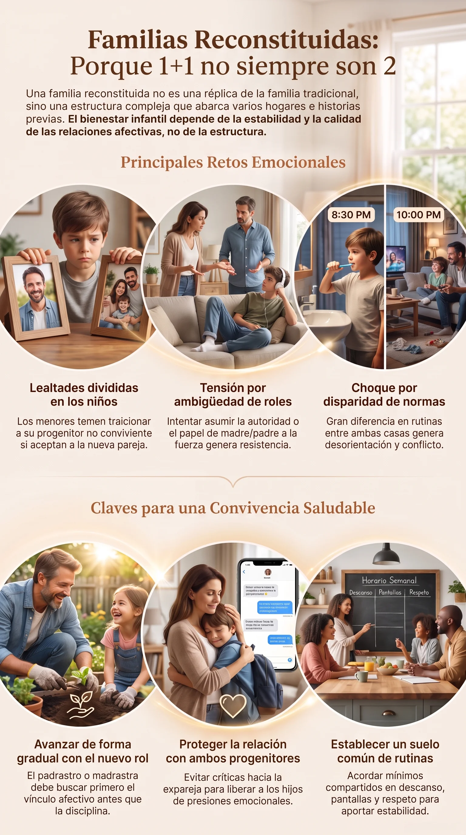 Infografía de Porque 1+1 no siempre son 2