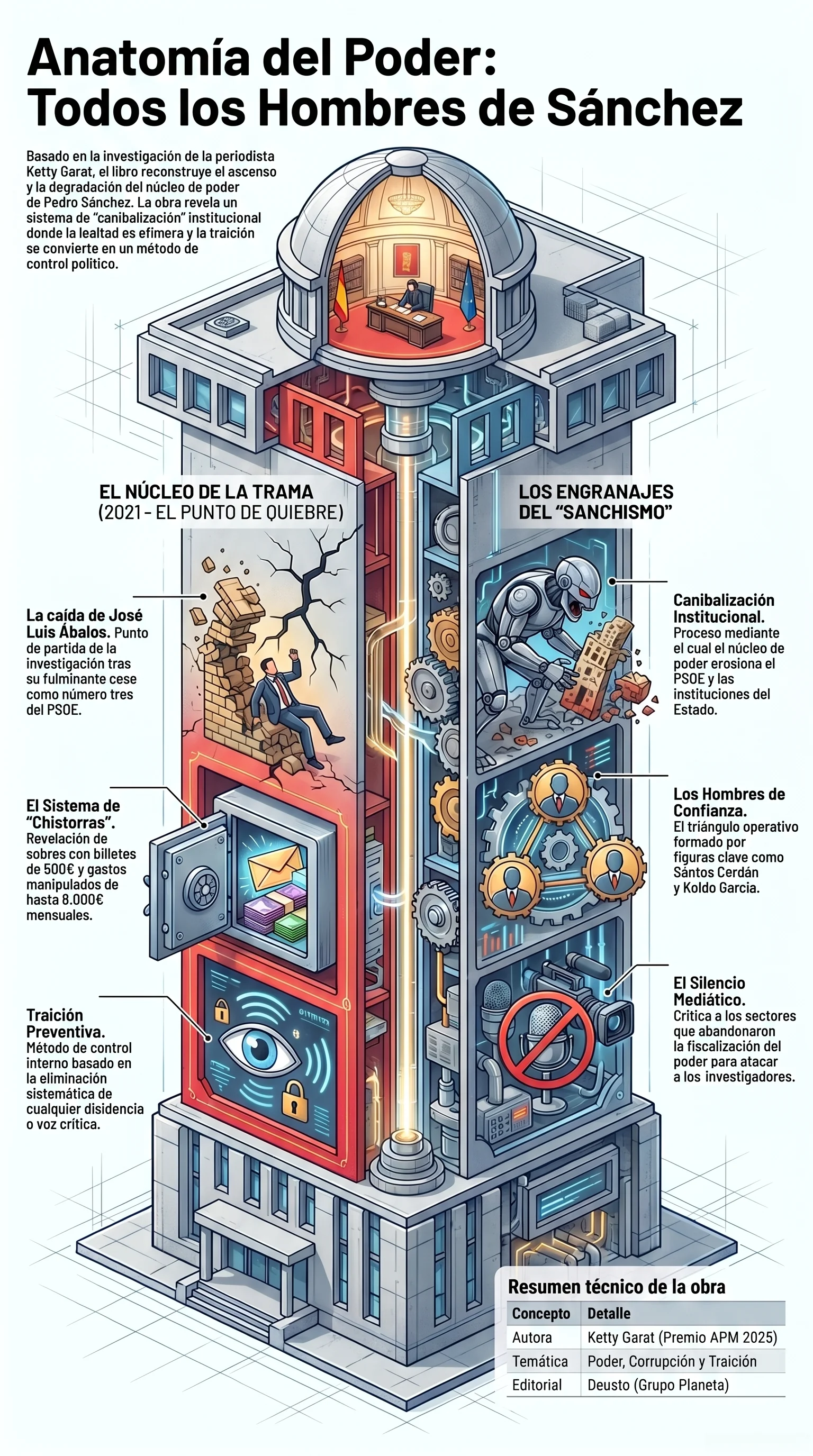 Infografía Todos los Hombres de Sánchez