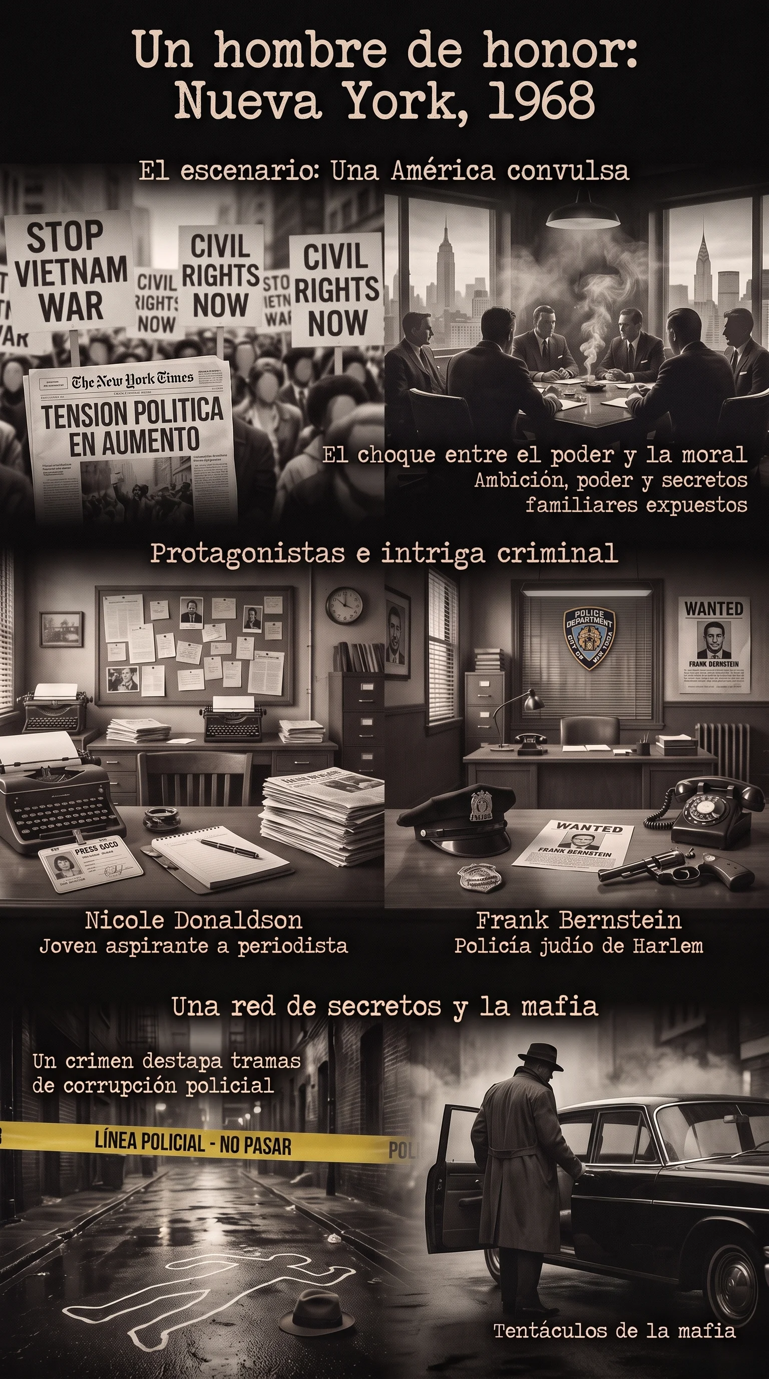 Infografía de Un hombre de honor