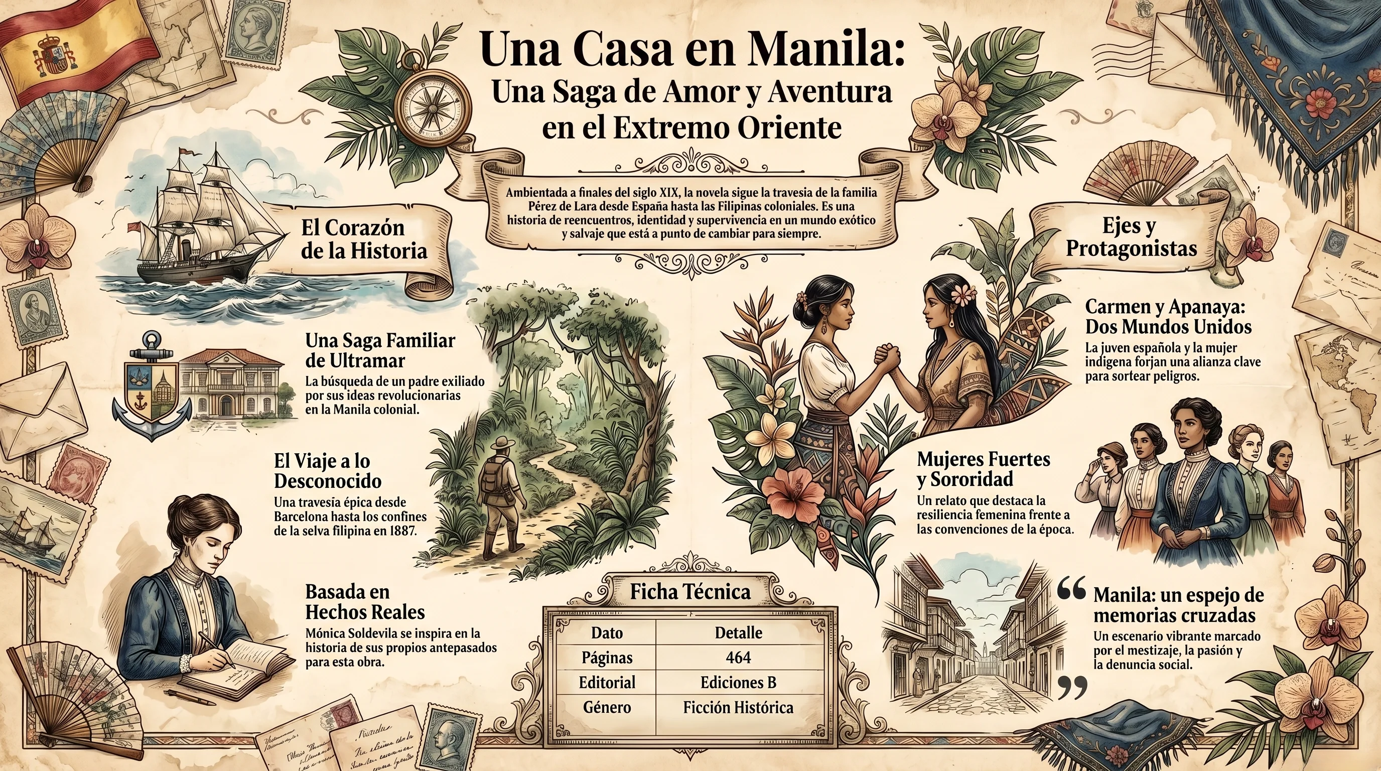 Infografía de Una Casa en Manila