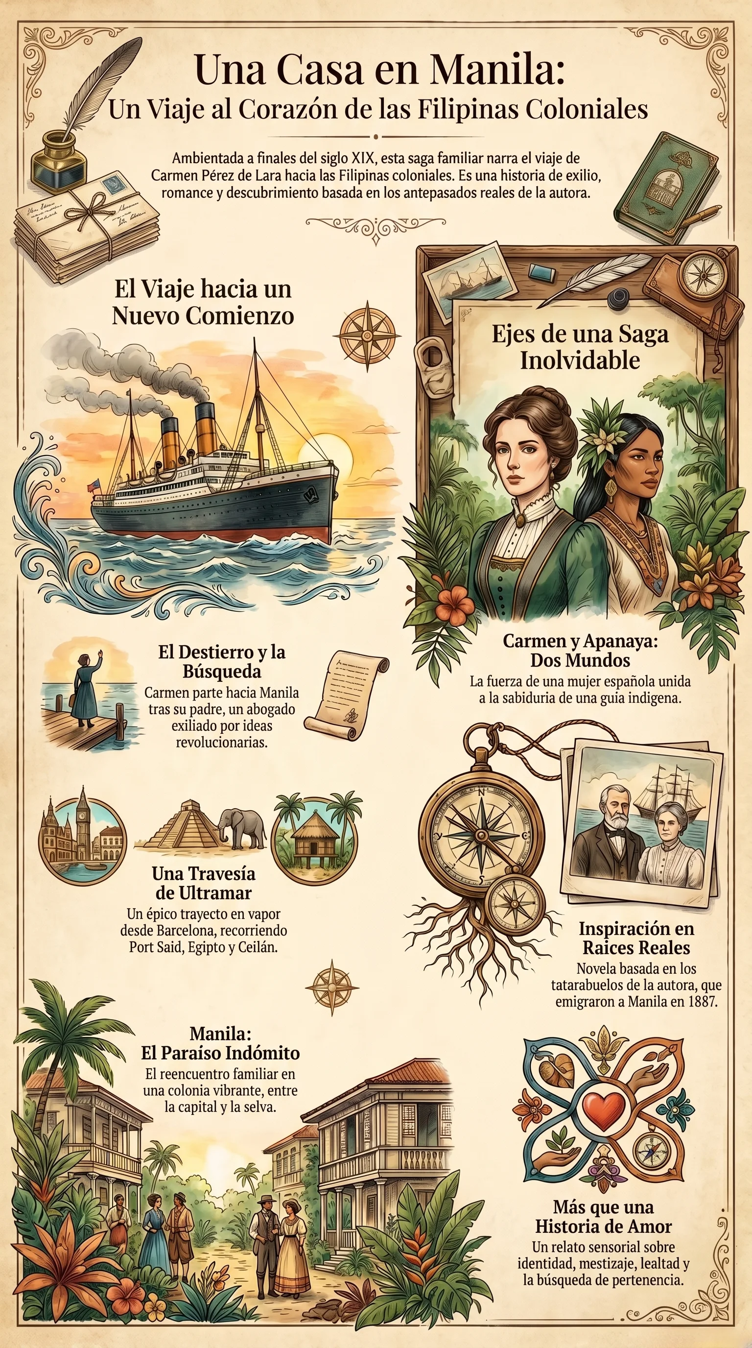 Infografía Una Casa en Manila