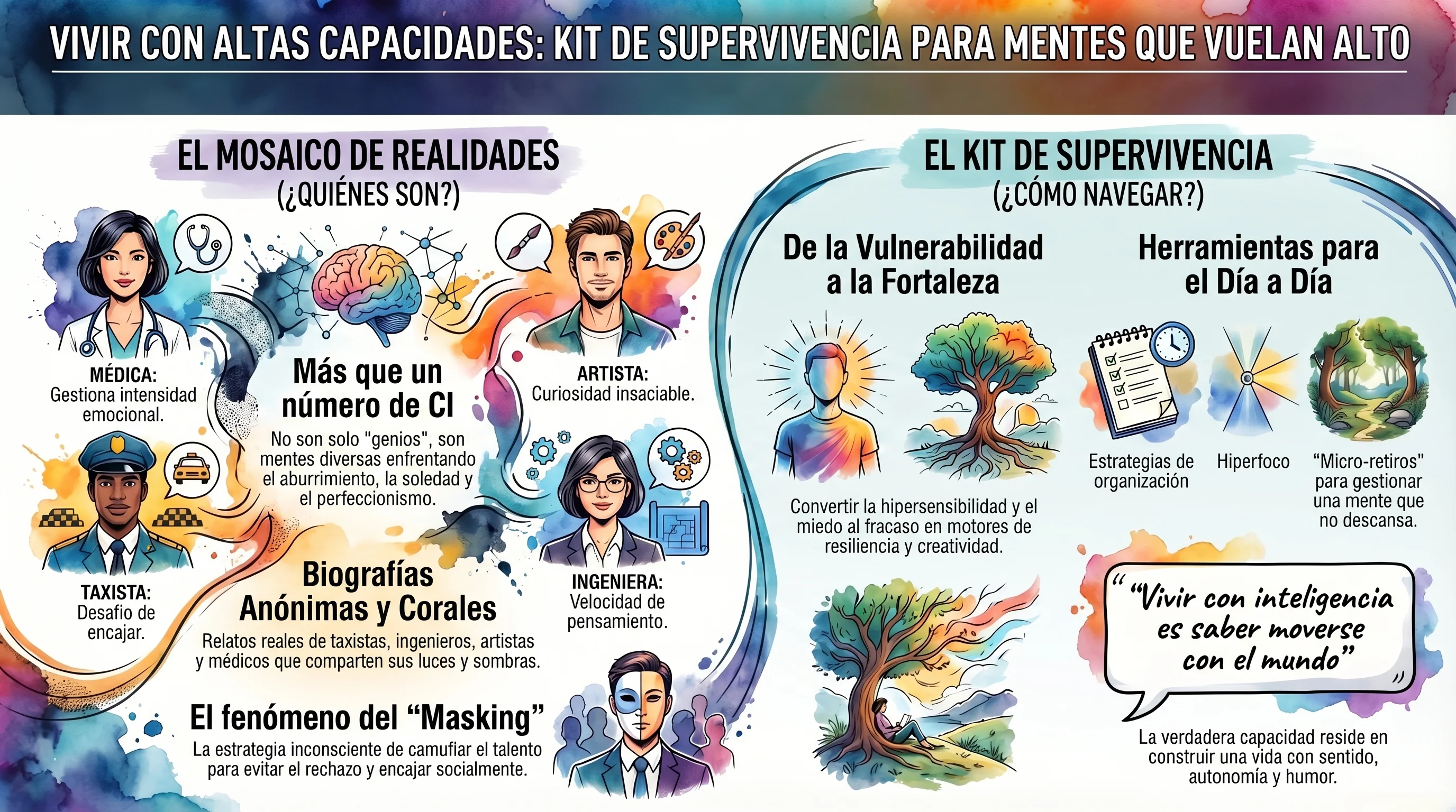Infografía de Vivir con altas capacidades