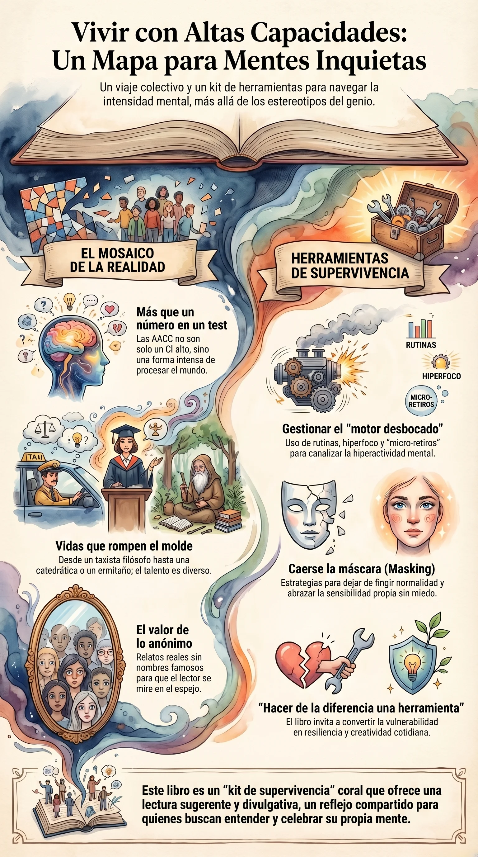 Infografía de Vivir con altas capacidades