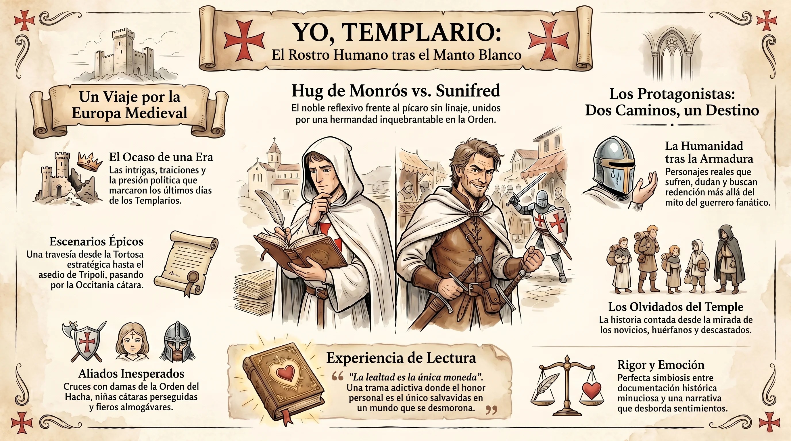 Infografía de Yo, Templario
